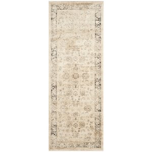 Safavieh Vintage 2'2&quot x 6' Runner Rug in Ivory and Black