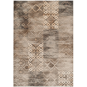Safavieh Vintage 5'-3&quot X 7'-6&quot Viscose Power Loomed Rug in Stone