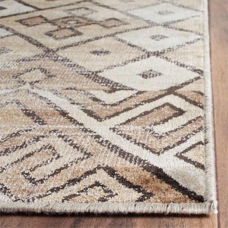 Safavieh Vintage 8' X 10' Viscose  Power Loomed Rug in Stone