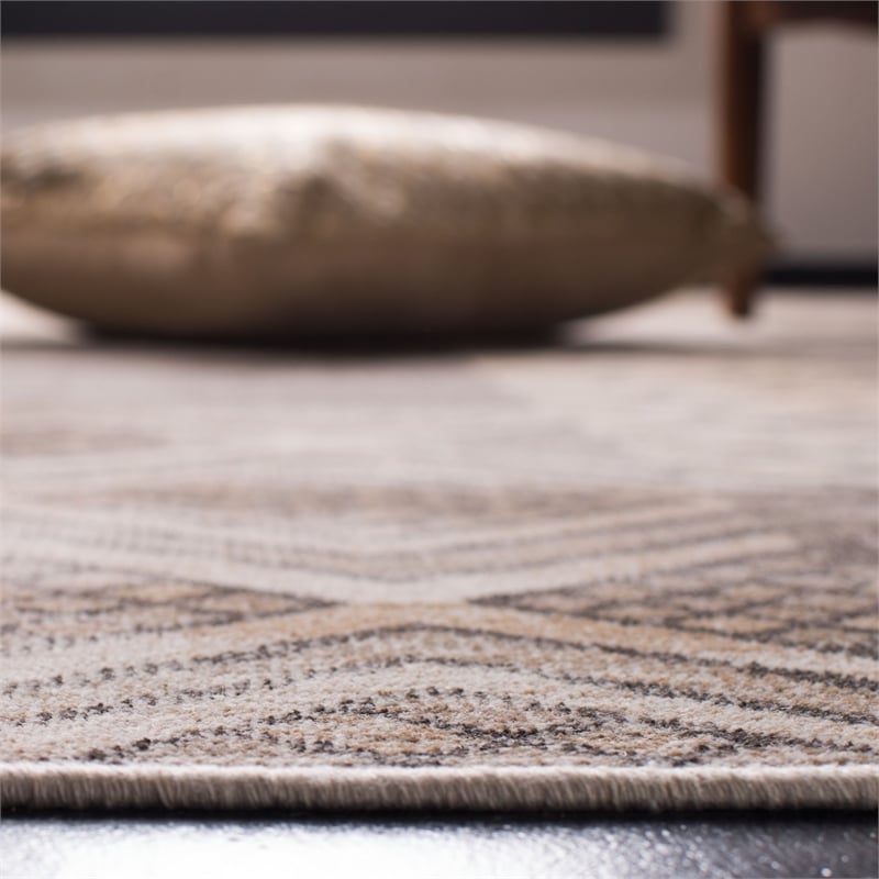 Safavieh Vintage 8' X 10' Viscose  Power Loomed Rug in Stone