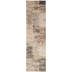 Safavieh Vintage 2'-2&quot x 8'-0&quot Viscose  Power Loomed Rug in Stone
