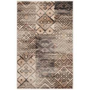 Safavieh Vintage 2'-7&quot x 4'-0&quot Viscose Power Loomed Rug in Stone
