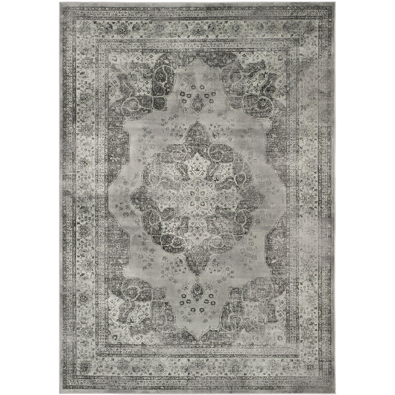 Safavieh Vintage Grey Traditional Rug - 4' x 5'7