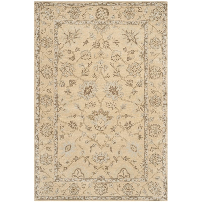 Safavieh Wyndham Light Gold Contemporary Rug - 4' x 6'