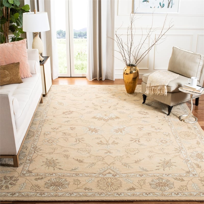 Safavieh Wyndham Light Gold Contemporary Rug - 8' x 10'