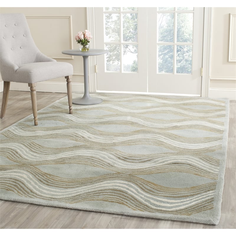 Safavieh Wyndham Blue Contemporary Rug - 8'9