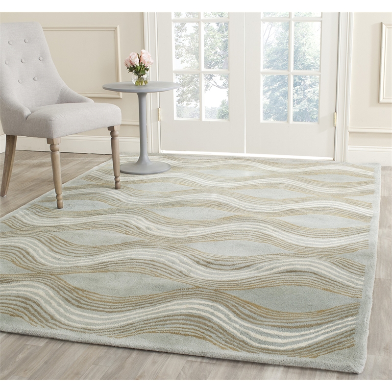 Safavieh Wyndham Blue Contemporary Rug - 10' x 14'