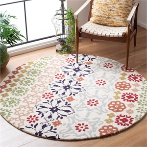 Safavieh Wyndham Ivory Contemporary Rug - Round 8'9&quot