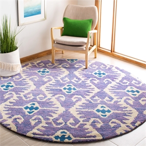 Safavieh Wyndham Lavander Contemporary Rug - Round 5'
