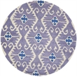 Safavieh Wyndham Lavander Contemporary Rug - Round 5'
