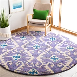 Safavieh Wyndham Lavander Contemporary Rug - Round 8'9&quot