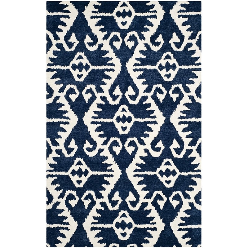 Safavieh Wyndham Royal Blue Contemporary Rug - 4' x 6'