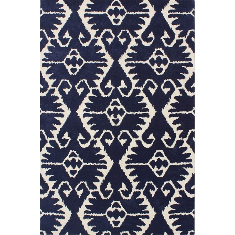 Safavieh Wyndham Royal Blue Contemporary Rug - 5' x 8'