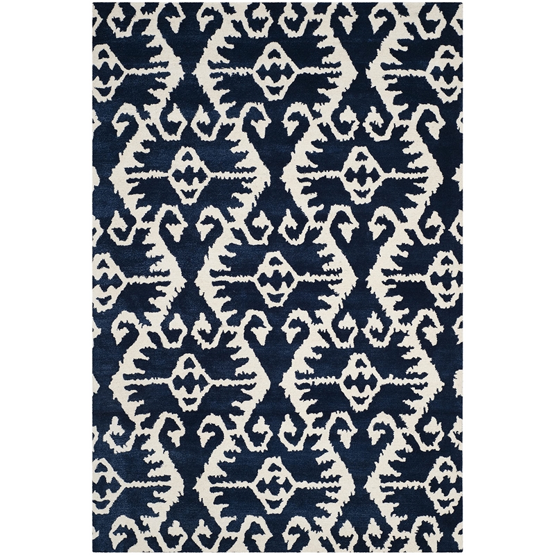 Safavieh Wyndham Royal Blue Contemporary Rug - 6' x 9'