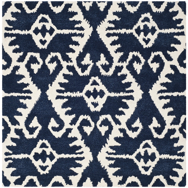 Safavieh Wyndham Royal Blue Contemporary Rug - Square 5'
