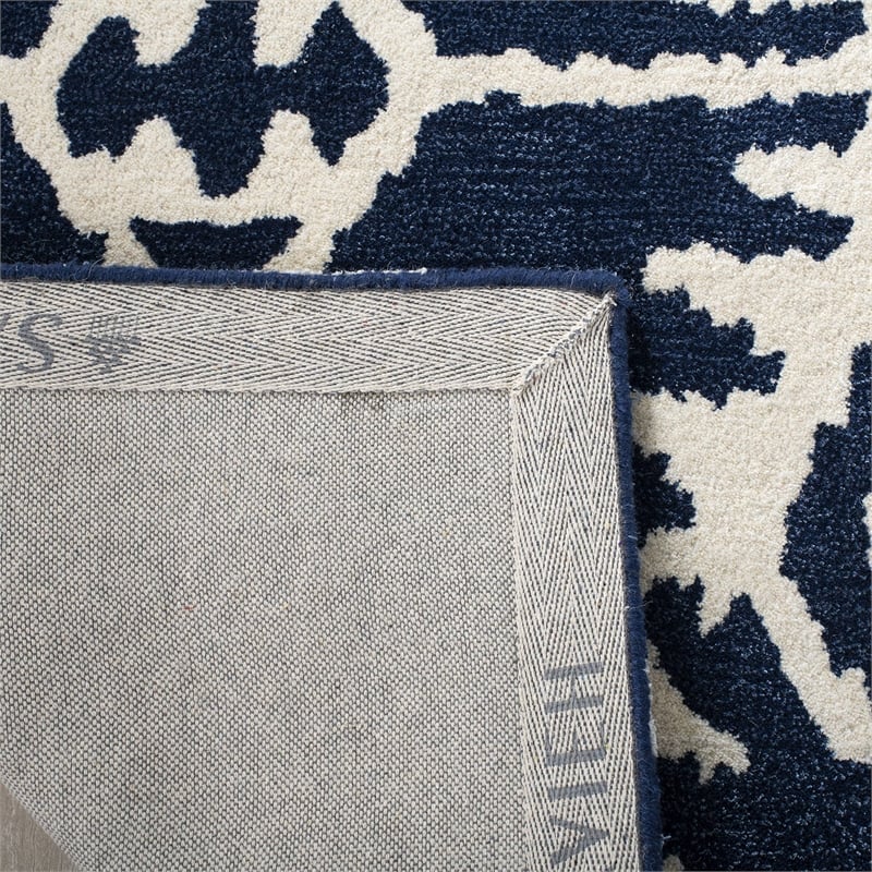 Safavieh Wyndham Royal Blue Contemporary Rug - Square 5'