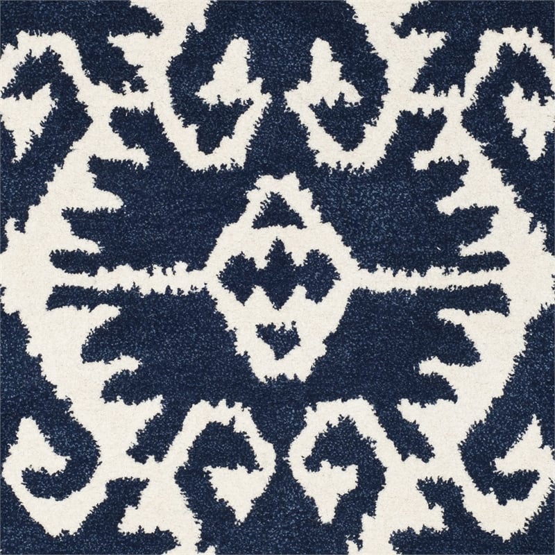 Safavieh Wyndham Royal Blue Contemporary Rug - Square 5'