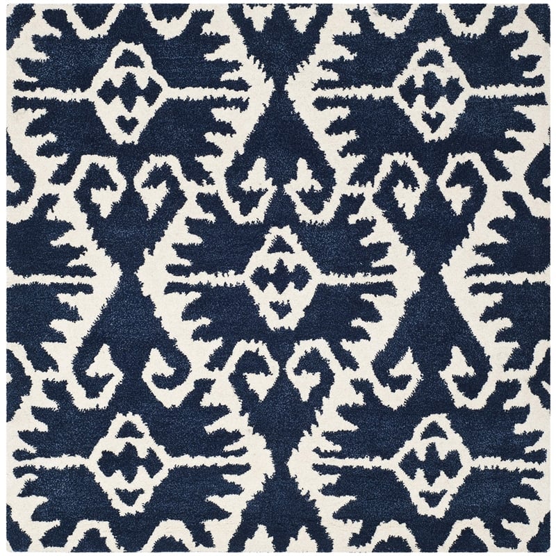 Safavieh Wyndham Royal Blue Contemporary Rug - Square 7'