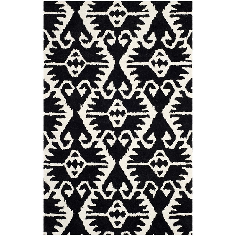 Safavieh Wyndham Black Contemporary Rug - 5' x 8'