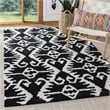 Safavieh Wyndham Black Contemporary Rug - Square 5'