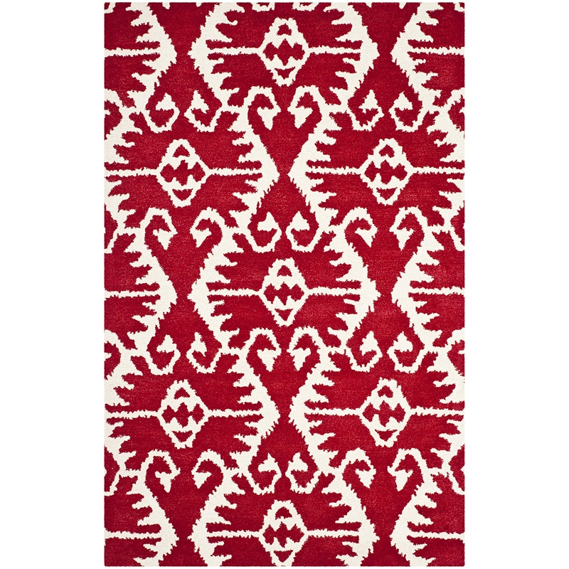 Safavieh Wyndham Red Contemporary Rug - 5' x 8'