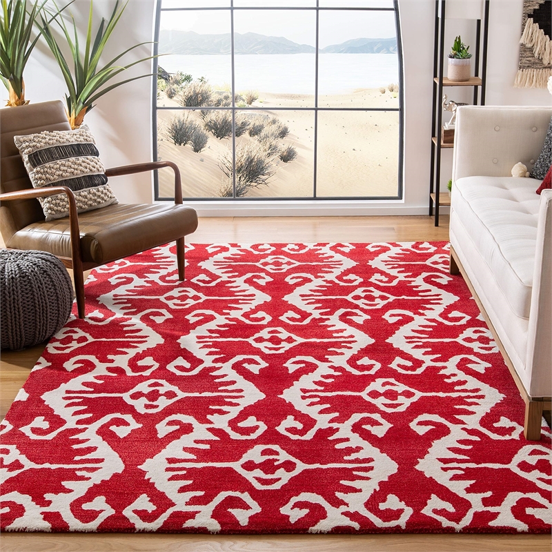 Safavieh Wyndham Red Contemporary Rug - 8' x 10'