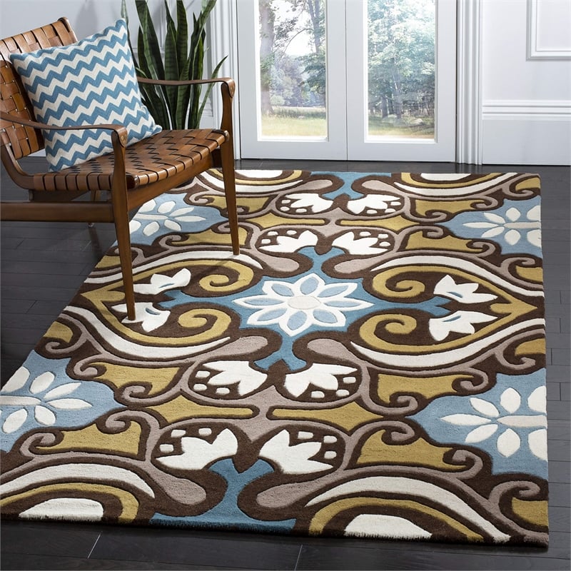 Safavieh Wyndham Blue Contemporary Rug - 3' x 5'