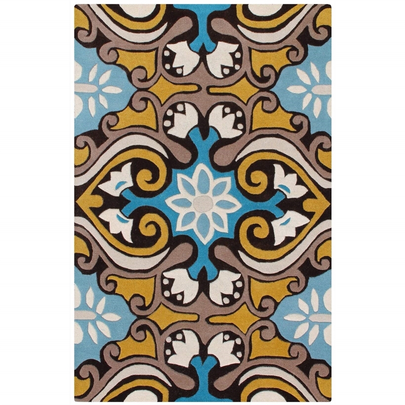 Safavieh Wyndham Blue Contemporary Rug - 6' x 9'