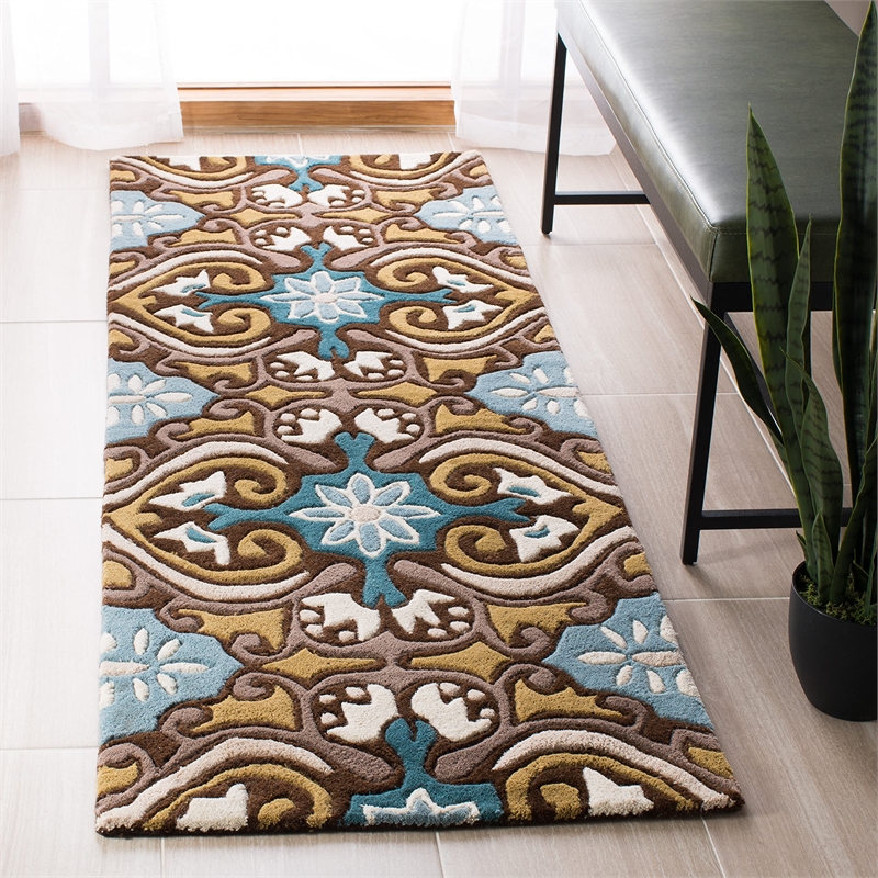 Safavieh Wyndham Blue Contemporary Rug - Runner 2'3