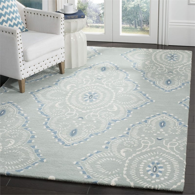 Safavieh Wyndham Blue Contemporary Rug - 6' x 9'