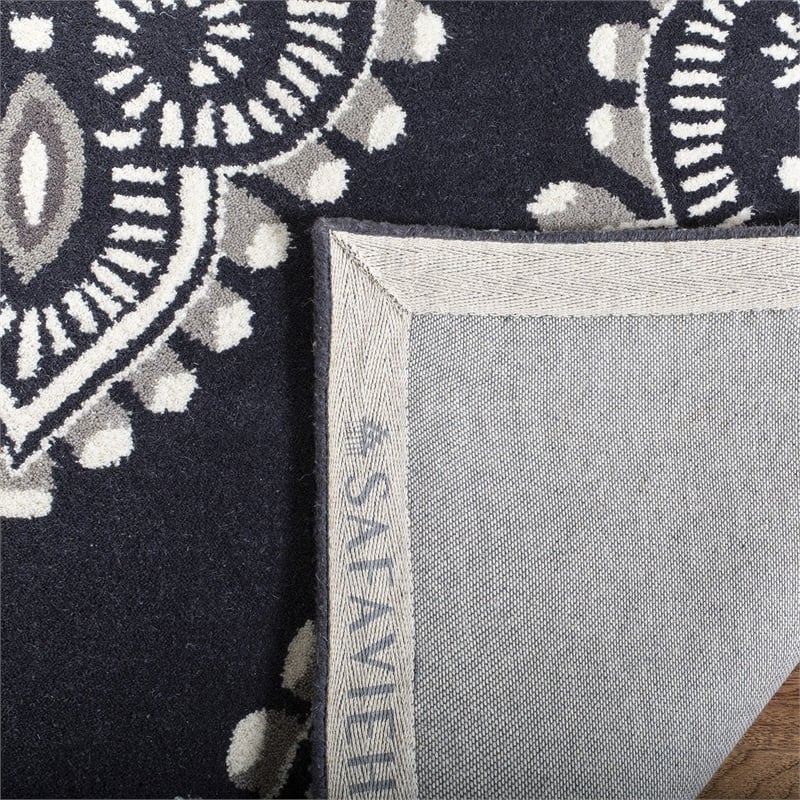 Safavieh Wyndham Dark Grey Contemporary Rug - Runner 2'3