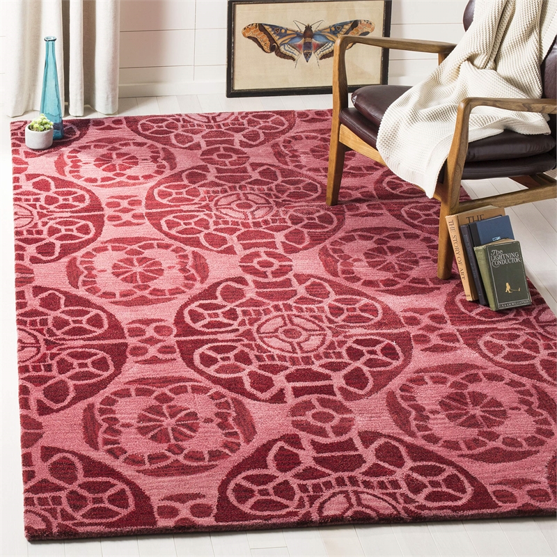 Safavieh Wyndham Red Contemporary Rug - 8'9