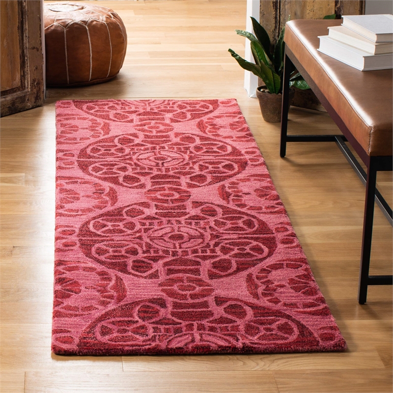 Safavieh Wyndham Red Contemporary Rug - Runner 2'3