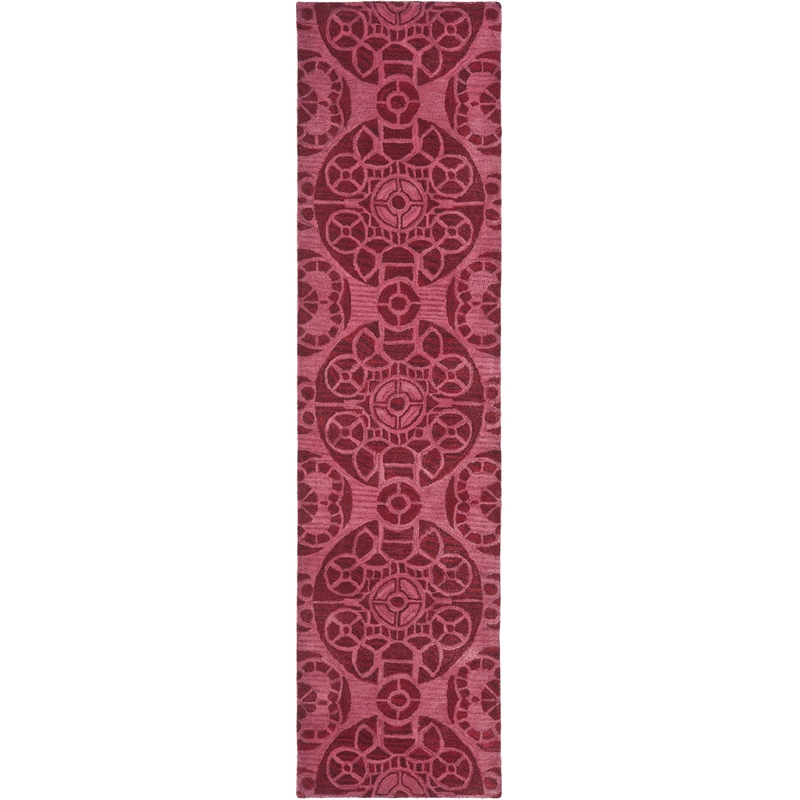 Safavieh Wyndham Red Contemporary Rug - Runner 2'3