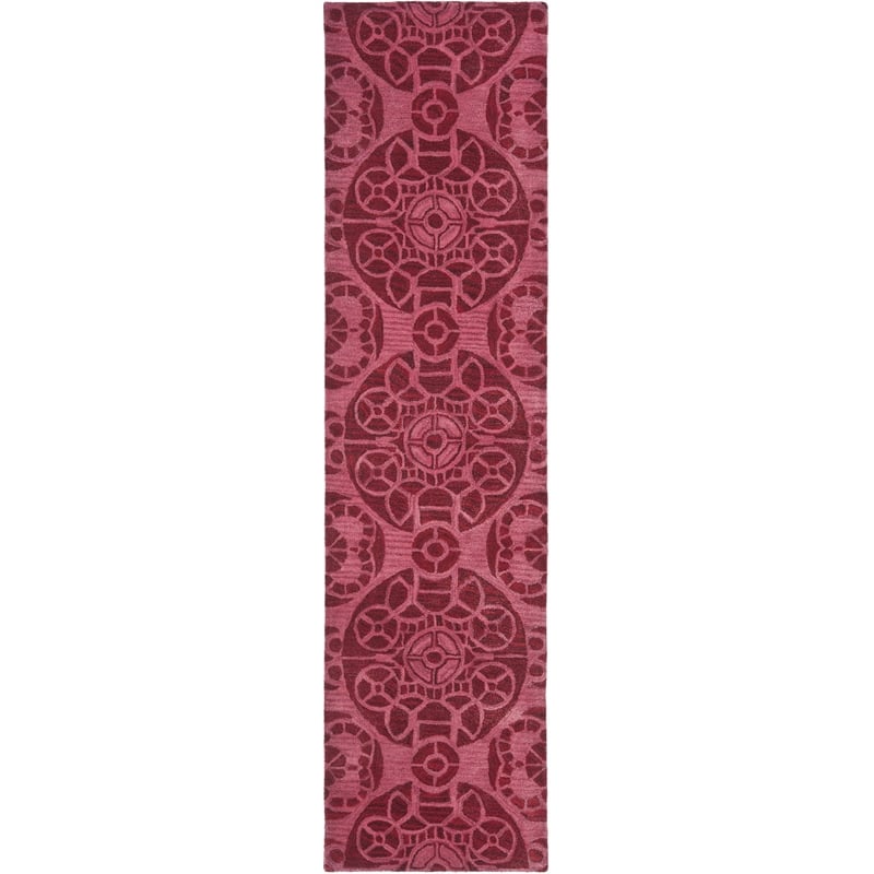 Safavieh Wyndham Red Contemporary Rug - Runner 2'3