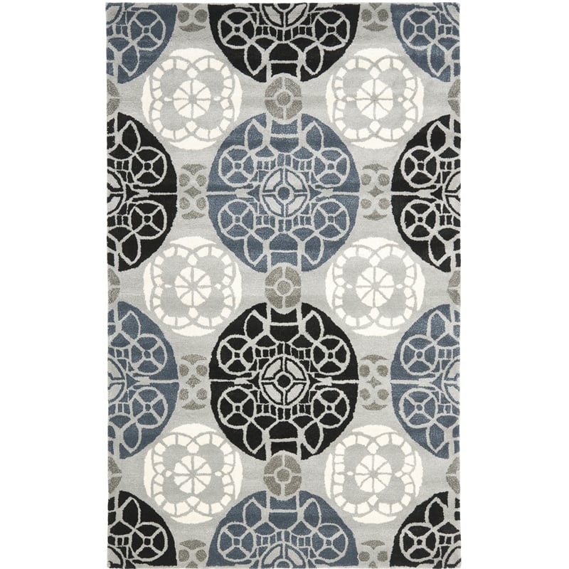 Safavieh Wyndham Grey Contemporary Rug - 6' x 9'