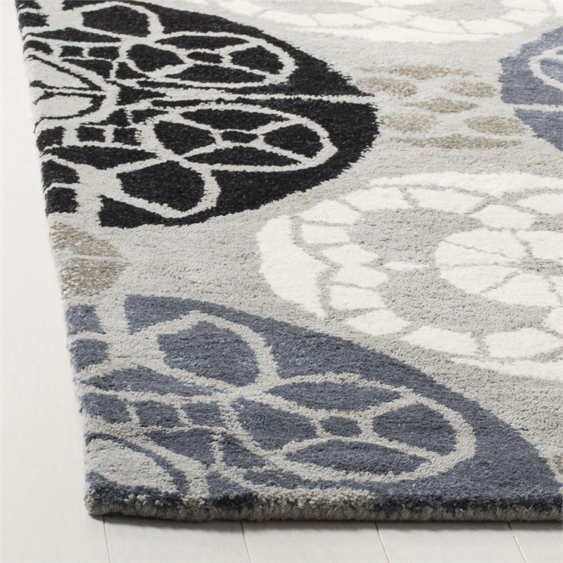 Safavieh Wyndham Grey Contemporary Rug - 6' x 9'