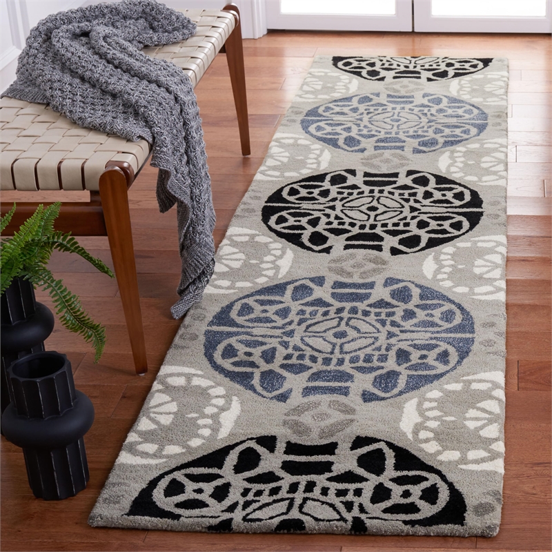 Safavieh Wyndham Grey Contemporary Rug - Runner 2'3