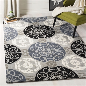 Safavieh Wyndham Grey Contemporary Rug - Square 8'9&quot
