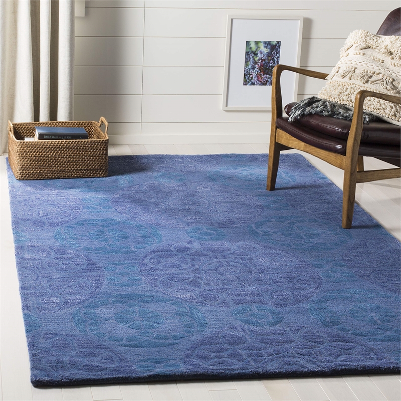 Safavieh Wyndham Blue Contemporary Rug - 6' x 9'