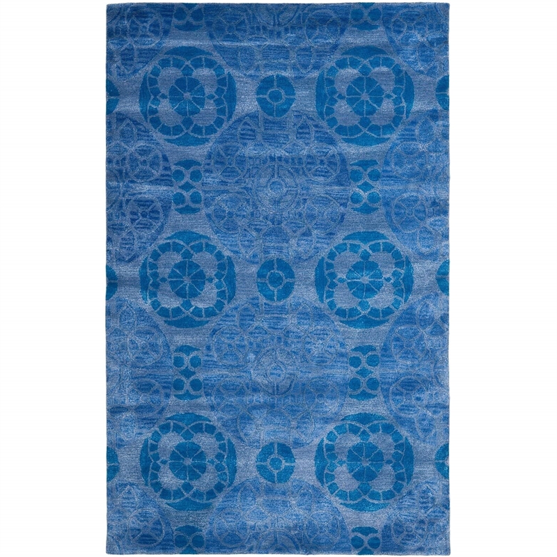 Safavieh Wyndham Blue Contemporary Rug - 6' x 9'
