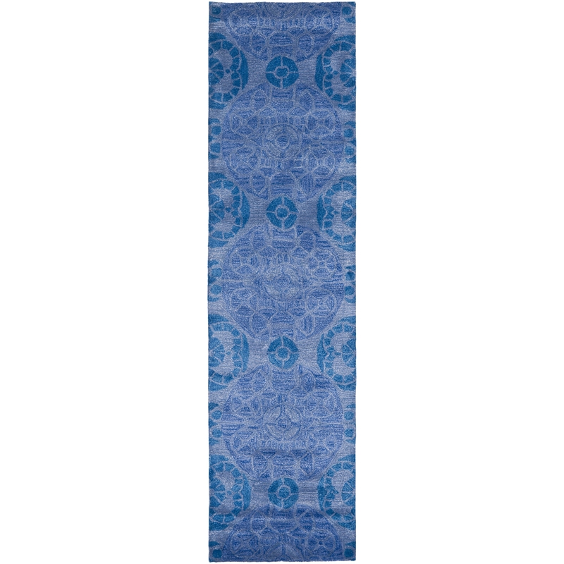 Safavieh Wyndham Blue Contemporary Rug - Runner 2'3
