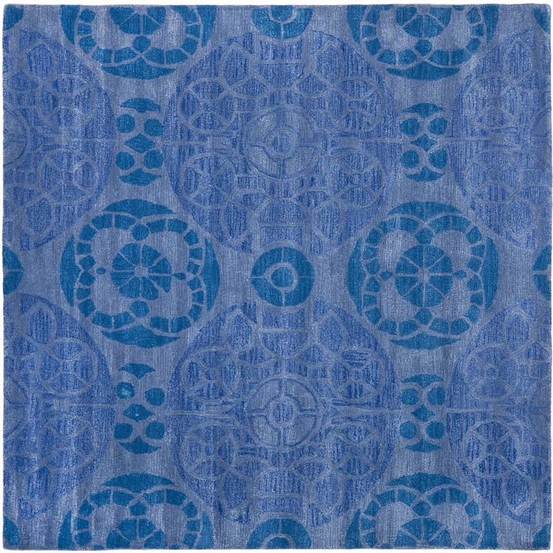 Safavieh Wyndham Blue Contemporary Rug - Square 5'