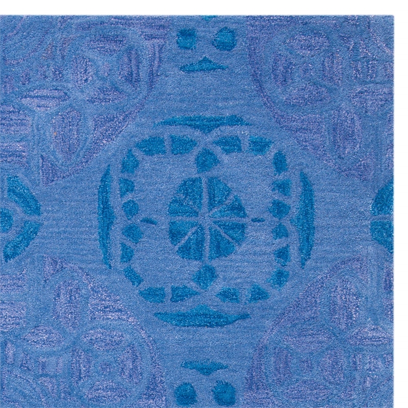 Safavieh Wyndham Blue Contemporary Rug - Square 5'