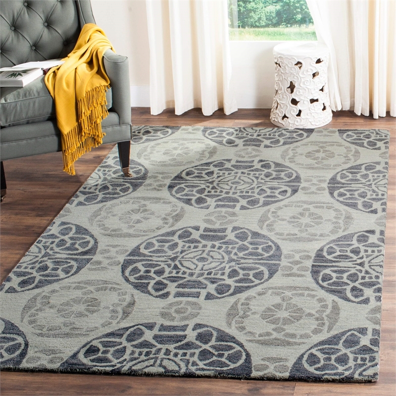 Safavieh Wyndham Silver Contemporary Rug - 8'9