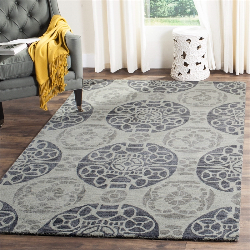 Safavieh Wyndham Silver Contemporary Rug - 8'9