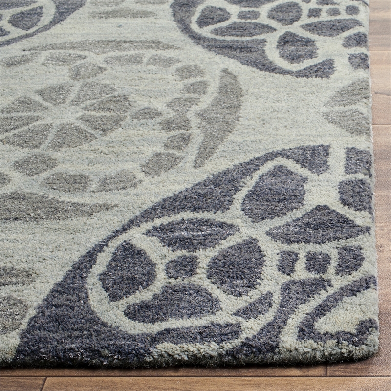 Safavieh Wyndham Silver Contemporary Rug - Runner 2'3