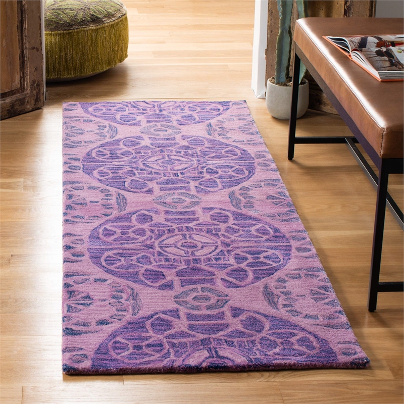 Safavieh Wyndham Purple Contemporary Rug - Runner 2'3
