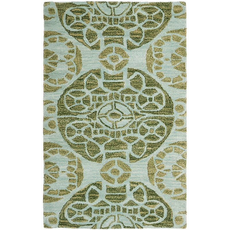 Safavieh Wyndham Turquoise Contemporary Rug - 2' x 3'