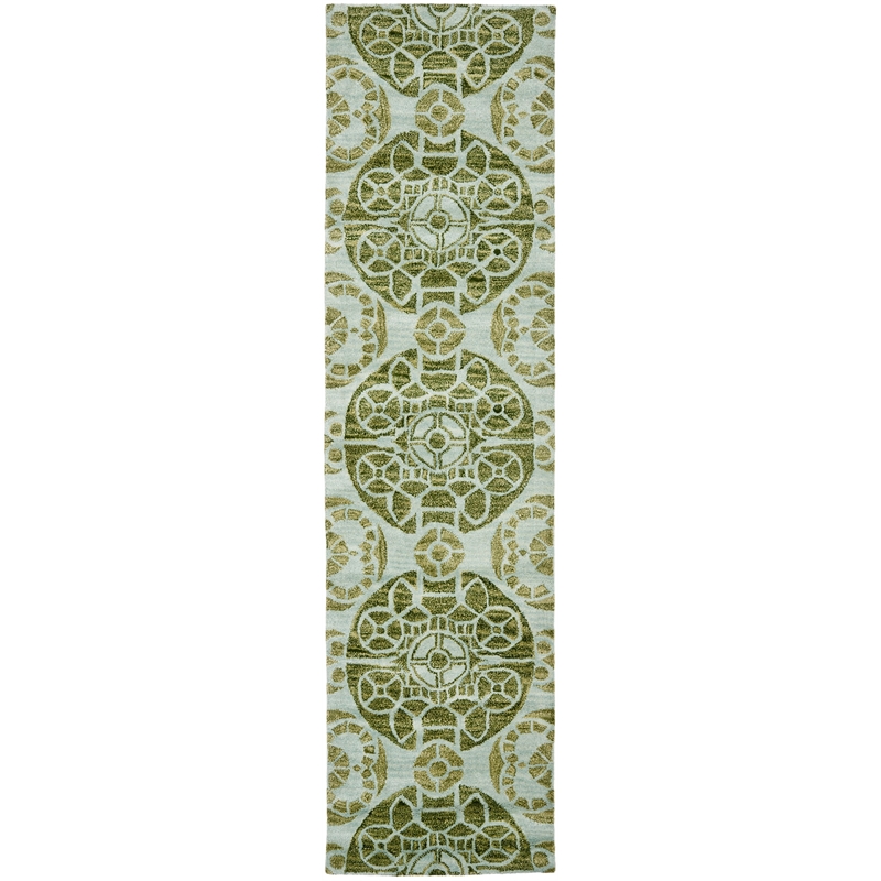 Safavieh Wyndham Turquoise Contemporary Rug - Runner 2'3